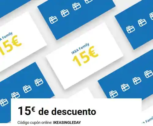 SOLO HOY! 15€ de descuento en tu compra en IKEA por 11.11