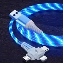 SOLO HOY! Cable de carga USB con 3 salidas (Tipo-C, MicroUSB, Lightning) + ENVIO GRATIS