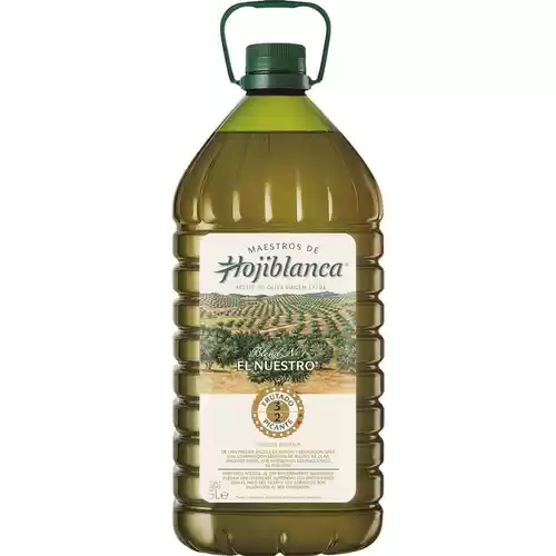 Sólo HOY! Garrafa 5 litros de Aceite de oliva virgen extra Maestros de Hojiblanca