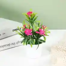 SOLO HOY! Mini maceta con flor artificial de decoración + ENVIO GRATIS