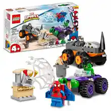 Spidey y Su Superequipo - Camiones de Combate de Hulk y Rino, LEGO 10782 Marvel