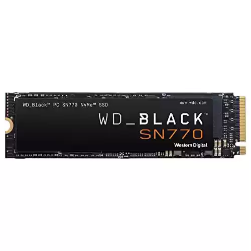 SSD para gaming 1TB WD BLACK SN770 PCIe Gen4 NVMe