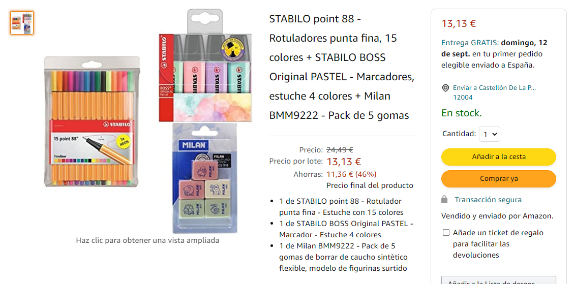 Marcadores Stabilo Point 88 Estuche X 15 Colores Microfibra