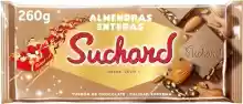 Suchard Tableta de Turrón de Chocolate con Leche con Almendras Enteras y Arroz Inflado 260g