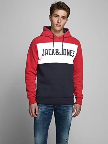 Sudadera hombre Jack & Jones Blocking Sweat Hood (descuento al tramitar)