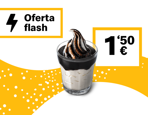 Sundae por 1,50€ en McDonald's (oferta válida en pedidos en restaurante)