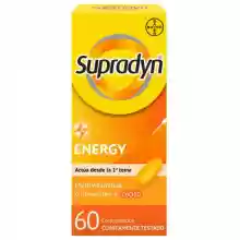 Supradyn Energy Multivitaminas para Todos con Vitaminas, Minerales y Coenzima Q10 - 60 Comprimidos