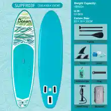 Tabla de paddle surf FunWater inflable grande (335x85x15 cm) antideslizante