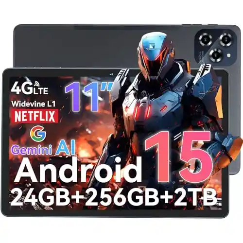 Tablet 11" Android 15 TABWEE W90 24GB RAM + 256GB