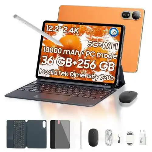 Tablet Blackview Mega 12 5G 12,2" 36GB 256GB Naranja Stylus Pen