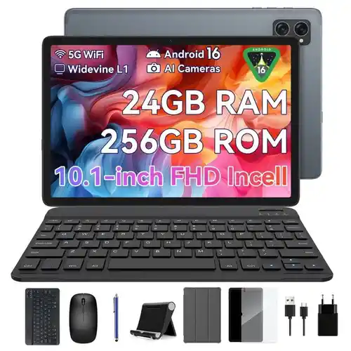 Tablet TABWEE T20 Android 16 10.1'' HD+ 24GB RAM+256GB + Accesorios