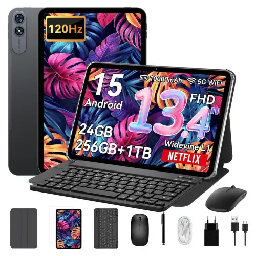 Tablet TABWEE T60 Pro, 256 GB, Gris, 13,4 " HD+, 8 GB RAM, Unisoc T7280(Octa core), Tablet Android | MediaMarkt