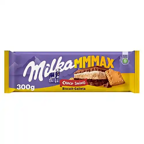 Tableta Grande de Chocolate con Leche Milka MMMAX Choco Swing 300g