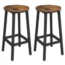 Taburetes de bar Vasagle, juego de 2, con reposapiés