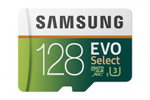 Tarjeta de Memoria microSD de 128 GB Samsung EVO Select