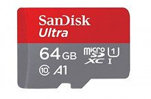 Tarjeta de Memoria microSDXC 64Gb SanDisk Ultra con Adaptador SD, hasta 120 MB/s
