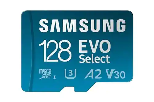 Tarjeta microSD Samsung EVO Select 128GB + adaptador SD