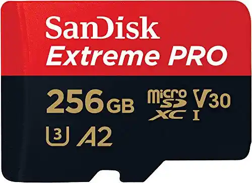 Tarjeta microSDXC + adaptador SD + RescuePro Deluxe - SanDisk Extreme PRO 256GB