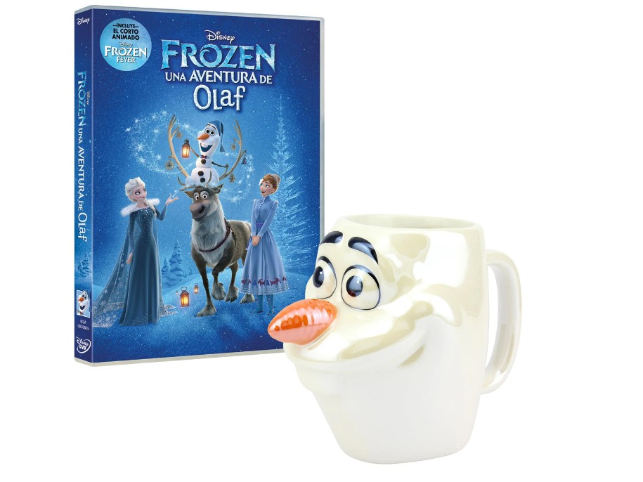 Taza 3D + DVD Corto Disney Frozen II Olaf