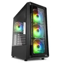 Torre PC ATX Sharkoon TK4 RGB con cristal templado y 4 ventiladores RGB