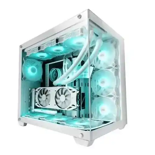 Torre PC Mars Gaming MCV4 con doble cámara y cristal templado