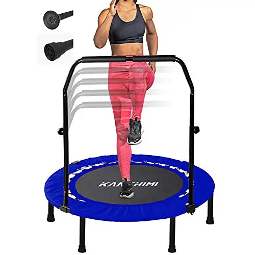 Trampolín fitness con pasamanos