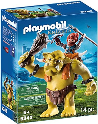 Trol Gigante con mochila Enano Knights de PLAYMOBIL