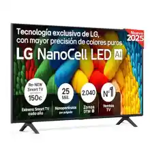 TV 50" 4K NanoCell LG 50NANO80A6B Smart TV Alexa Google