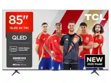 TV de 85” QLED 4K 144Hz HDR TCL 85T8C con Google TV