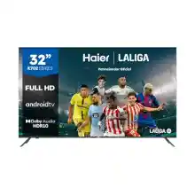 TV LED 32" FHD Haier H32K702FG HDR, Dolby Audio, Android 11, sin marcos