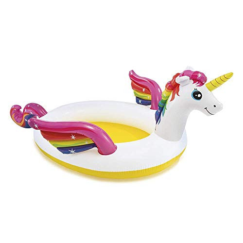 ¡Más barato! Unicornio Hinchable Piscina con pulverizador