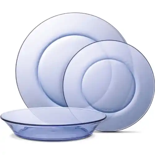 Vajilla completa 12 Piezas de Vidrio Templado Duralex - Varios colores a elegir