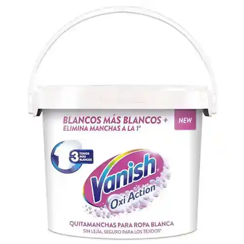 Vanish Oxi Action - Quitamanchas y Blanqueador para Ropa Blanca, en Polvo, Sin Lejía, 2.4 kg