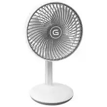 Ventilador de mesa Gutfels 15cm, 4000mAh, 4 velocidades.