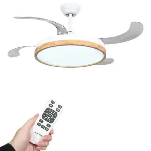 Ventilador de techo con luz LED 36W 6 velocidades