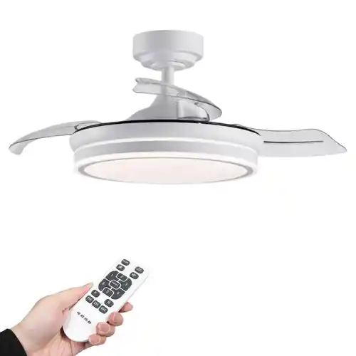 Ventilador de techo con luz LED 36W con Mando a Distancia