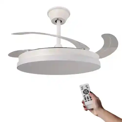 Ventilador de Techo LED 106cm con Aspas Retráctiles 30W