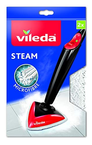 Pack 2 Recambios de microfibras para mopa Vileda Steam, compatible con Steam 100 ºC