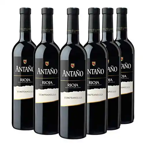 Vino tinto Antaño Tempranillo D.O. Rioja - Caja de 6 botellas