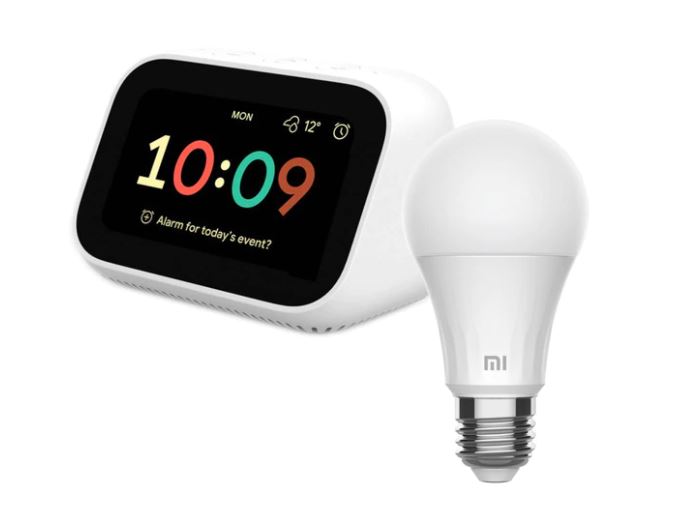 Xiaomi Mi Smart Clock + Bombilla inteligente Xiaomi LED Smart Bulb