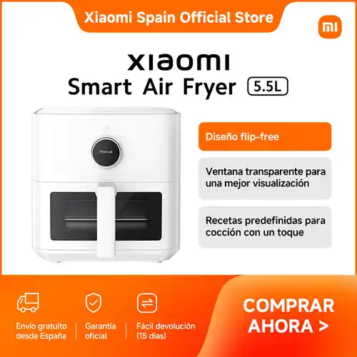Xiaomi Smart Air Fryer 5.5L (tienda oficial Xiaomi) (EMPIEZA 17 DE MARZO)