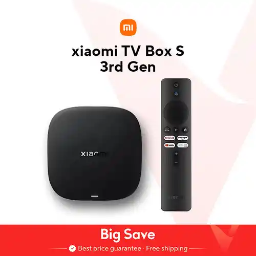 Xiaomi TV Box S 3ª generación 4K Ultra HD Bluetooth 5,2 Wifi 6 32GB